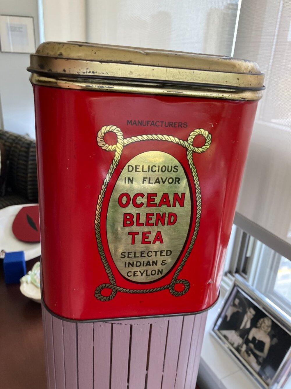 Antique Tea Container - Picture 3 of 7